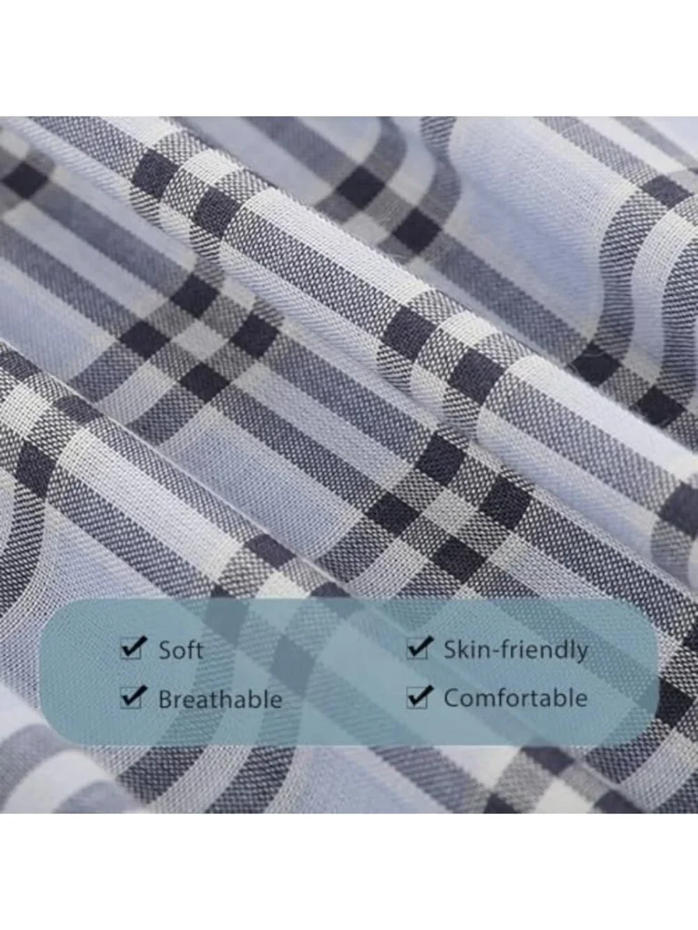 Breathable Men's Woven Boxer Shorts 6 Pack | Loose Fit, Button Fly, Bamboo Cool